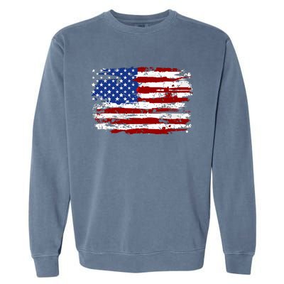 American Flag Usa United States Of America Us 4th Of July Garment-Dyed Sweatshirt