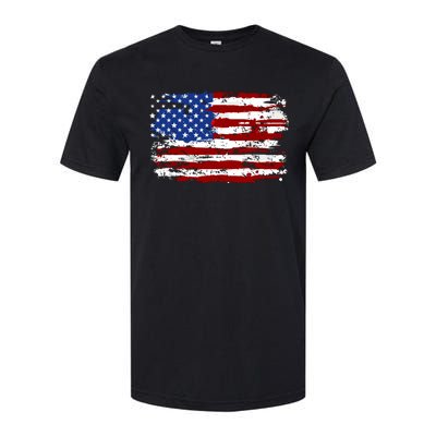 American Flag Usa United States Of America Us 4th Of July Softstyle CVC T-Shirt