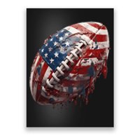 American Football Us Flag Poster