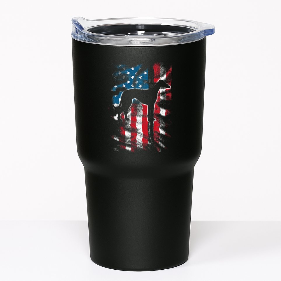 American Flag Usa Patriot Italian Greyhound Dad Mom Dog Tumbler