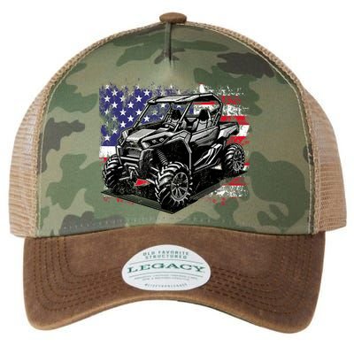 American Flag Utv Side By Side  Legacy Tie Dye Trucker Hat