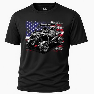 American Flag Utv Side By Side  Performance Shirt