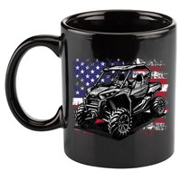 American Flag Utv Side By Side  11oz C Handle Ceramic Mug