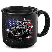 American Flag Utv Side By Side  15oz Campfire Ceramic Mug