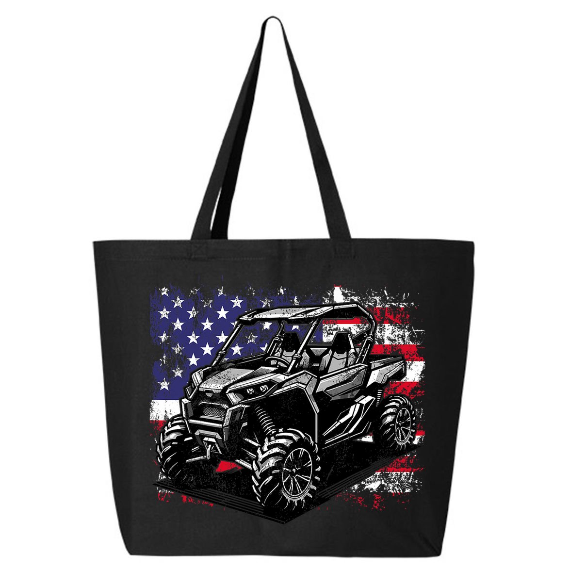 American Flag Utv Side By Side  25L Jumbo Tote