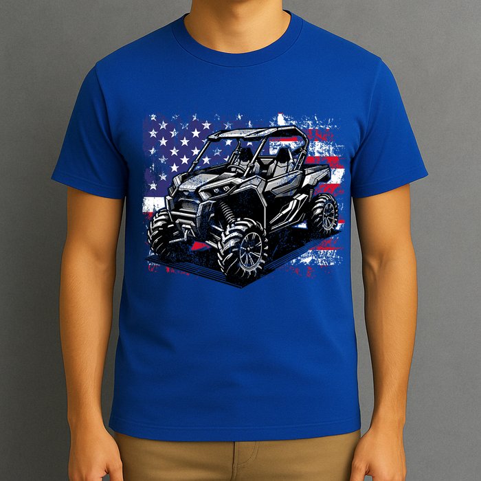 American Flag Utv Side By Side  T-Shirt