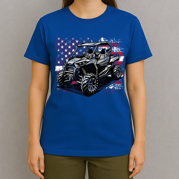 American Flag Utv Side By Side  T-Shirt