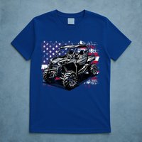American Flag Utv Side By Side  T-Shirt