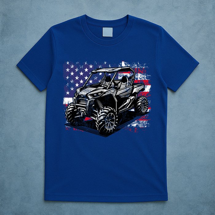 American Flag Utv Side By Side  T-Shirt