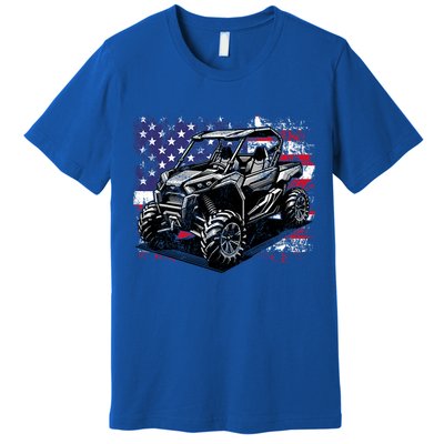 American Flag Utv Side By Side  Premium T-Shirt