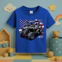 American Flag Utv Side By Side  Toddler T-Shirt