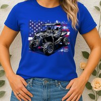 American Flag Utv Side By Side  Womens T-Shirt