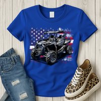 American Flag Utv Side By Side  Womens T-Shirt