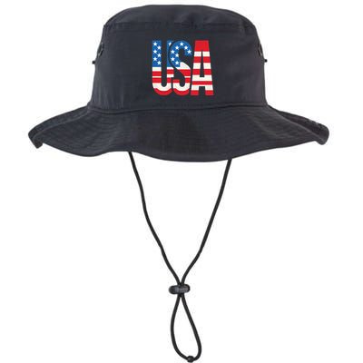 American Flag Usa Patriotic Us 4th Of July Bucket Hat