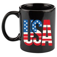 American Flag Usa Patriotic Us 4th Of July 11oz C Handle Ceramic Mug