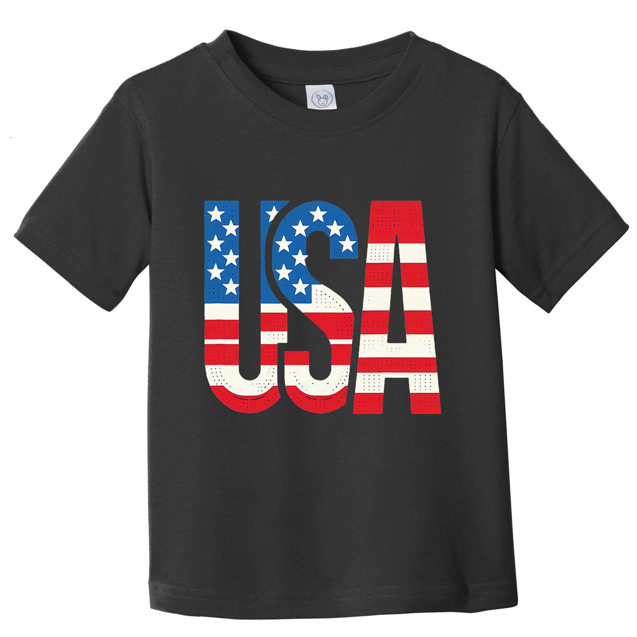 American Flag Usa Patriotic Us 4th Of July Toddler T-Shirt