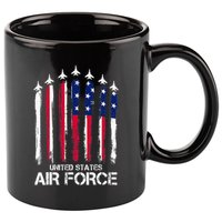 Air Force US Veterans American Flag 4th Of July Patriotic 11oz C Handle Ceramic Mug