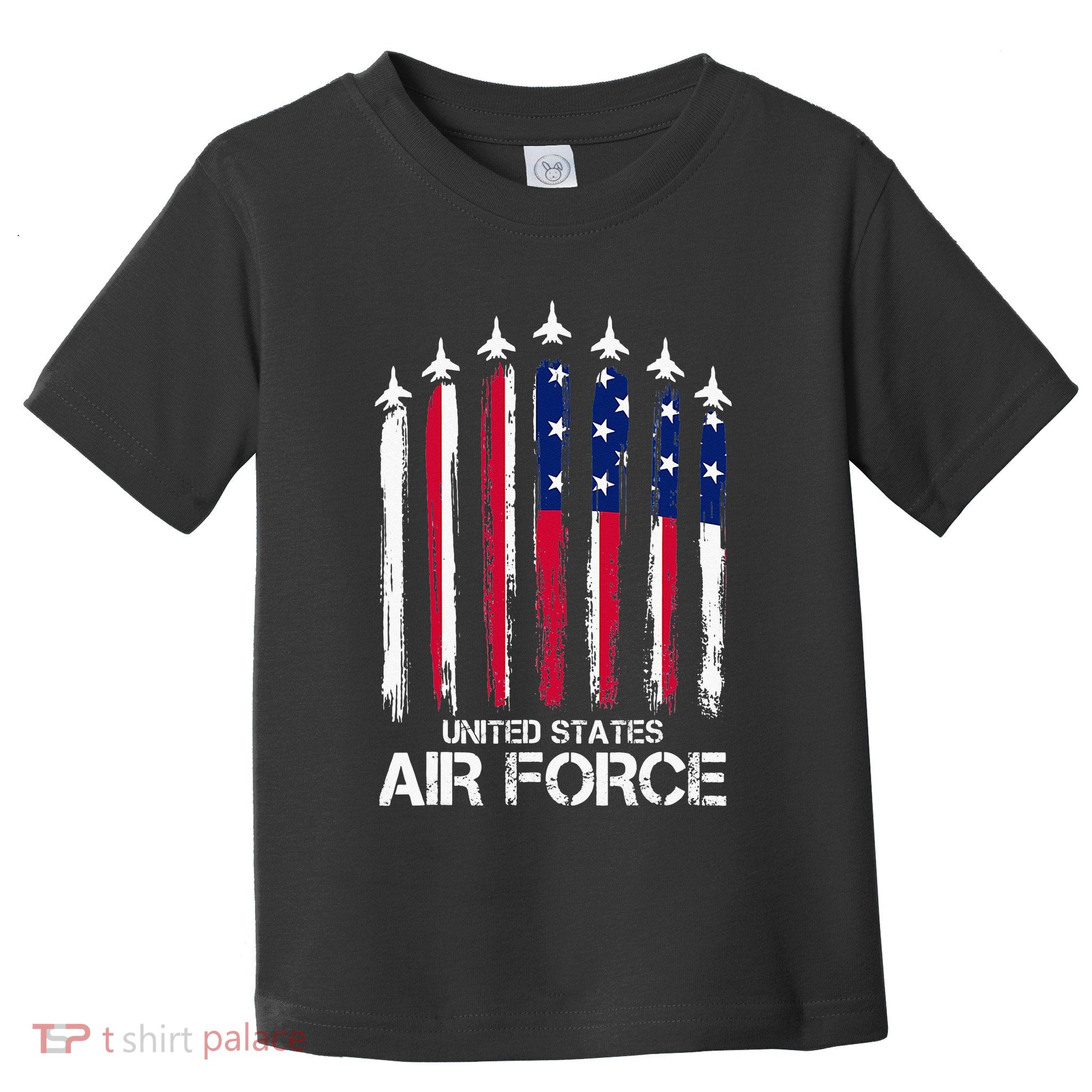 Air Force US Veterans American Flag 4th Of July Patriotic Toddler T-Shirt
