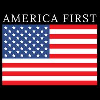 America First USA Flag Zip Tote Bag