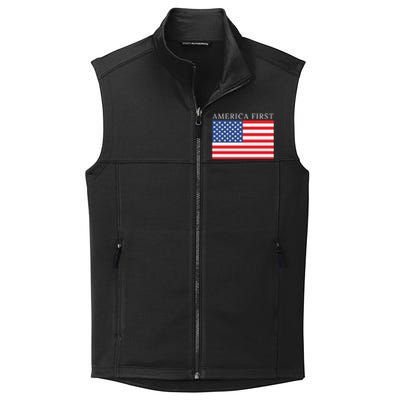 America First USA Flag Collective Smooth Fleece Vest