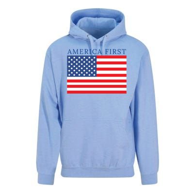 America First USA Flag Unisex Surf Hoodie