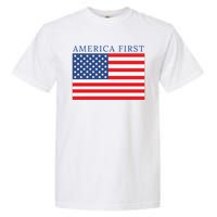 America First USA Flag Garment-Dyed Heavyweight T-Shirt