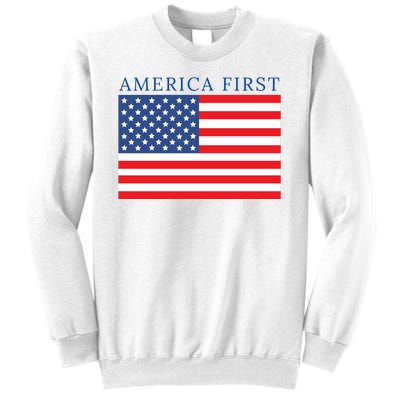 America First USA Flag Sweatshirt