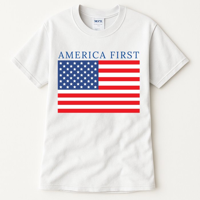 America First USA Flag Tall T-Shirt