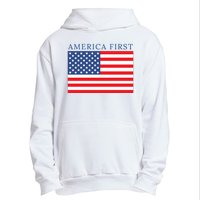 America First USA Flag Urban Pullover Hoodie