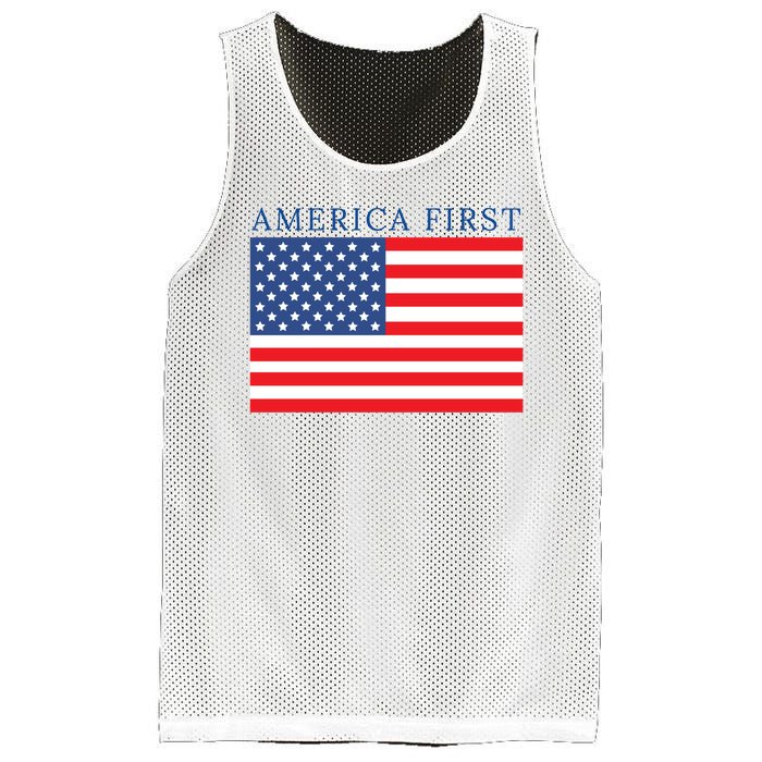 America First USA Flag Mesh Reversible Basketball Jersey Tank