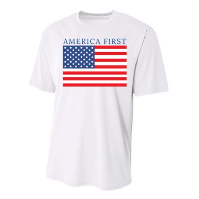 America First USA Flag Performance Sprint T-Shirt