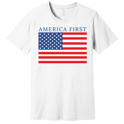 America First USA Flag Premium T-Shirt