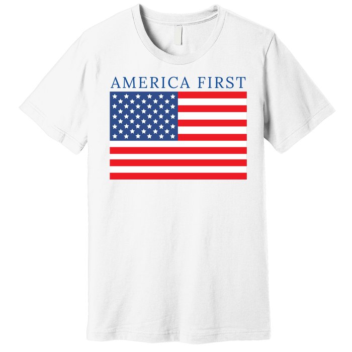 America First USA Flag Premium T-Shirt