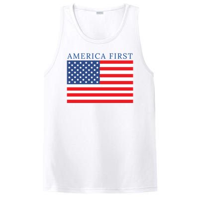 America First USA Flag PosiCharge Competitor Tank