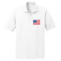 America First USA Flag PosiCharge RacerMesh Polo