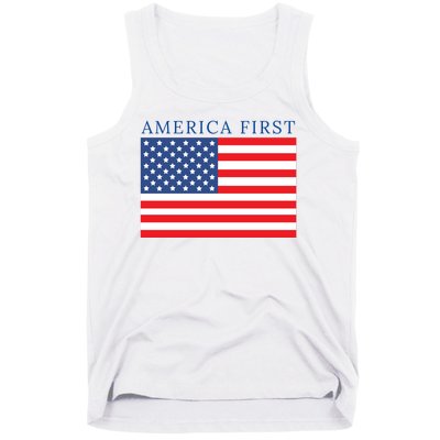 America First USA Flag Tank Top