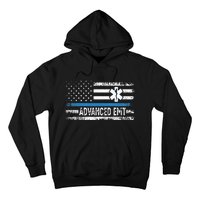 American Flag USA Advanced EMT AEMT Medical Technician Hoodie