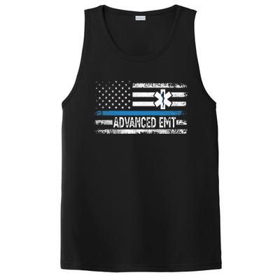 American Flag USA Advanced EMT AEMT Medical Technician PosiCharge Competitor Tank