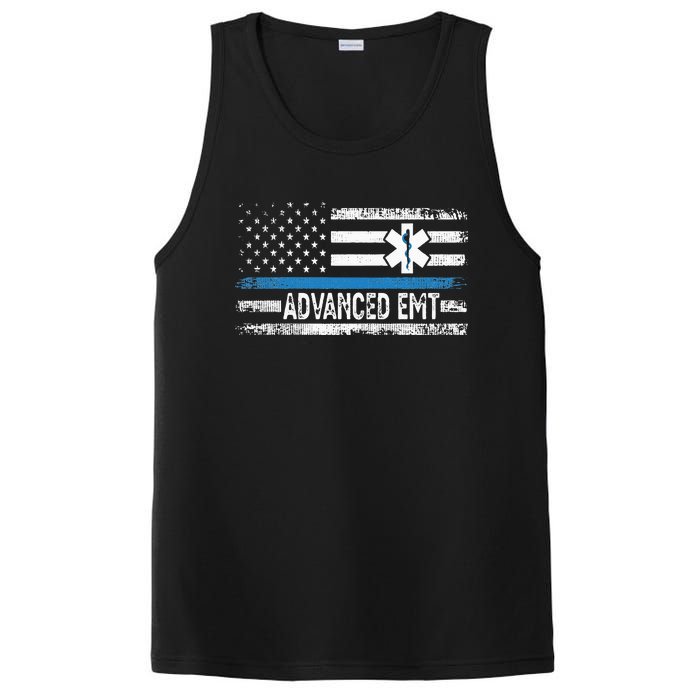 American Flag USA Advanced EMT AEMT Medical Technician PosiCharge Competitor Tank