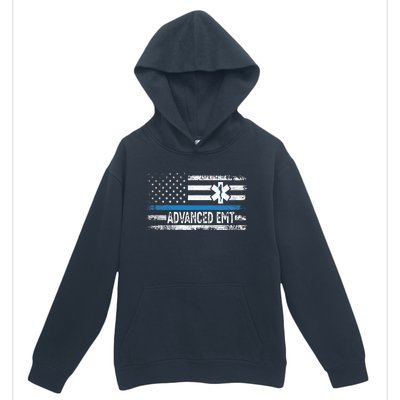 American Flag USA Advanced EMT AEMT Medical Technician Urban Pullover Hoodie