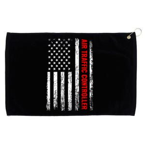 American Flag Us Air Traffic Control Gift Grommeted Golf Towel