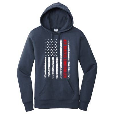 American Flag Us Air Traffic Control Gift Women's Pullover Hoodie