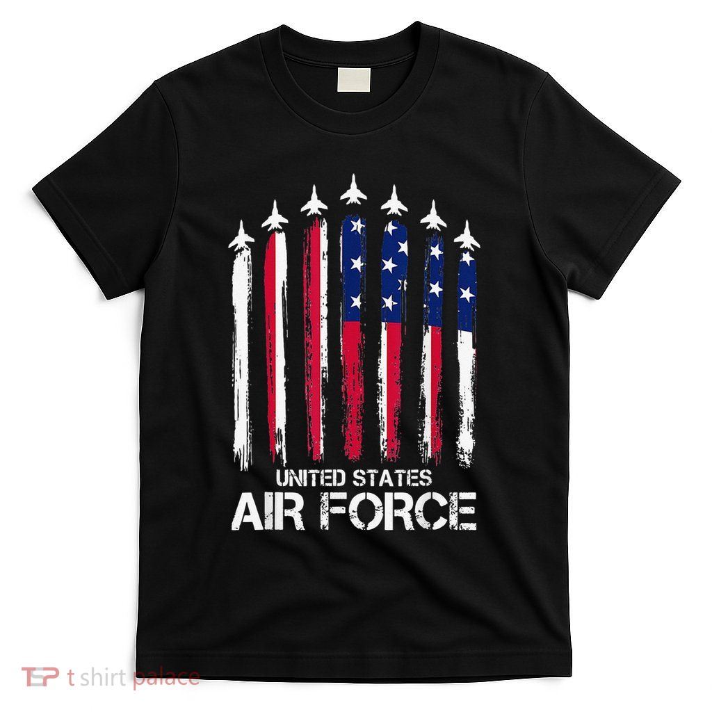 Air Force US Veterans American Flag 4th of July Patriotic T-Shirt