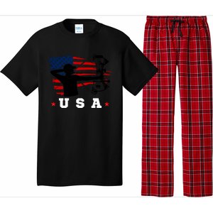 American Flag USA, Patriotic Sports, American Flag Archery, Patriotic Sports Pajama Set