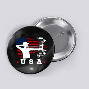 American Flag USA, Patriotic Sports, American Flag Archery, USA Archery Button