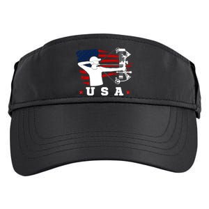 American Flag USA, Patriotic Sports, American Flag Archery, USA Archery Adult Drive Performance Visor