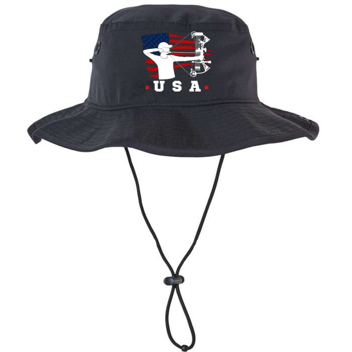 American Flag USA, Patriotic Sports, American Flag Archery, USA Archery Legacy Cool Fit Booney Bucket Hat