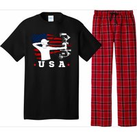 American Flag USA, Patriotic Sports, American Flag Archery, USA Archery Pajama Set