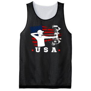 American Flag USA, Patriotic Sports, American Flag Archery, USA Archery Mesh Reversible Basketball Jersey Tank