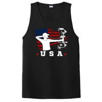 American Flag USA, Patriotic Sports, American Flag Archery, USA Archery PosiCharge Competitor Tank